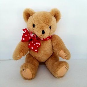 TEDDY BEAR PLUSH STUFFIE 13” FULLY JOINTED NEW